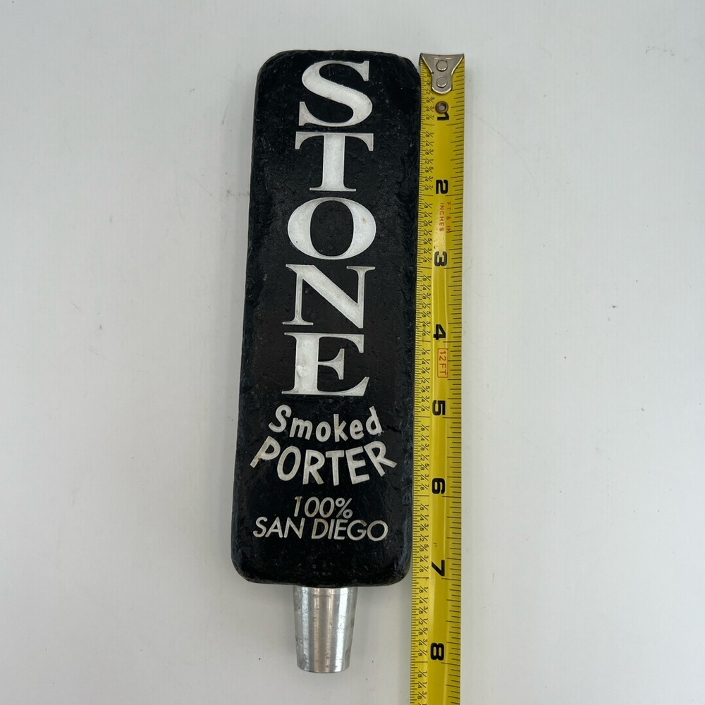Stone Smoked Porter 100% San Diego Pub Bar Beer Keg Tap Handle Man Cave Brewery - Picture 6 of 7